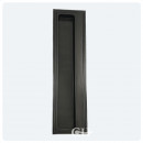 Reeded Rectangular Bathroom Pocket Door Flush Pulls in Brass Bronze Chrome or Nickel