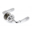 Anvil Chrome Regency Reeded Lever Handles On Rose