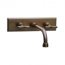 Rocky Mountain Wall Mounted Bronze Taps. Rectangle. Various Finishes.