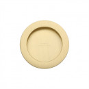 Round Pocket or Sliding door Flush Pulls Satin Brass