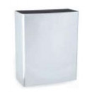 Wall Mounted or Free Standing Waste Paper Bin in Stainless Steel