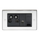 Sky+ Socket in Black Brass or Stainless