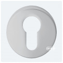 Serozzetta Euro Profile Lock Escutcheon Satin Chrome