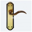 Wentworth Lever on Latch Backplate Florentine Bronze